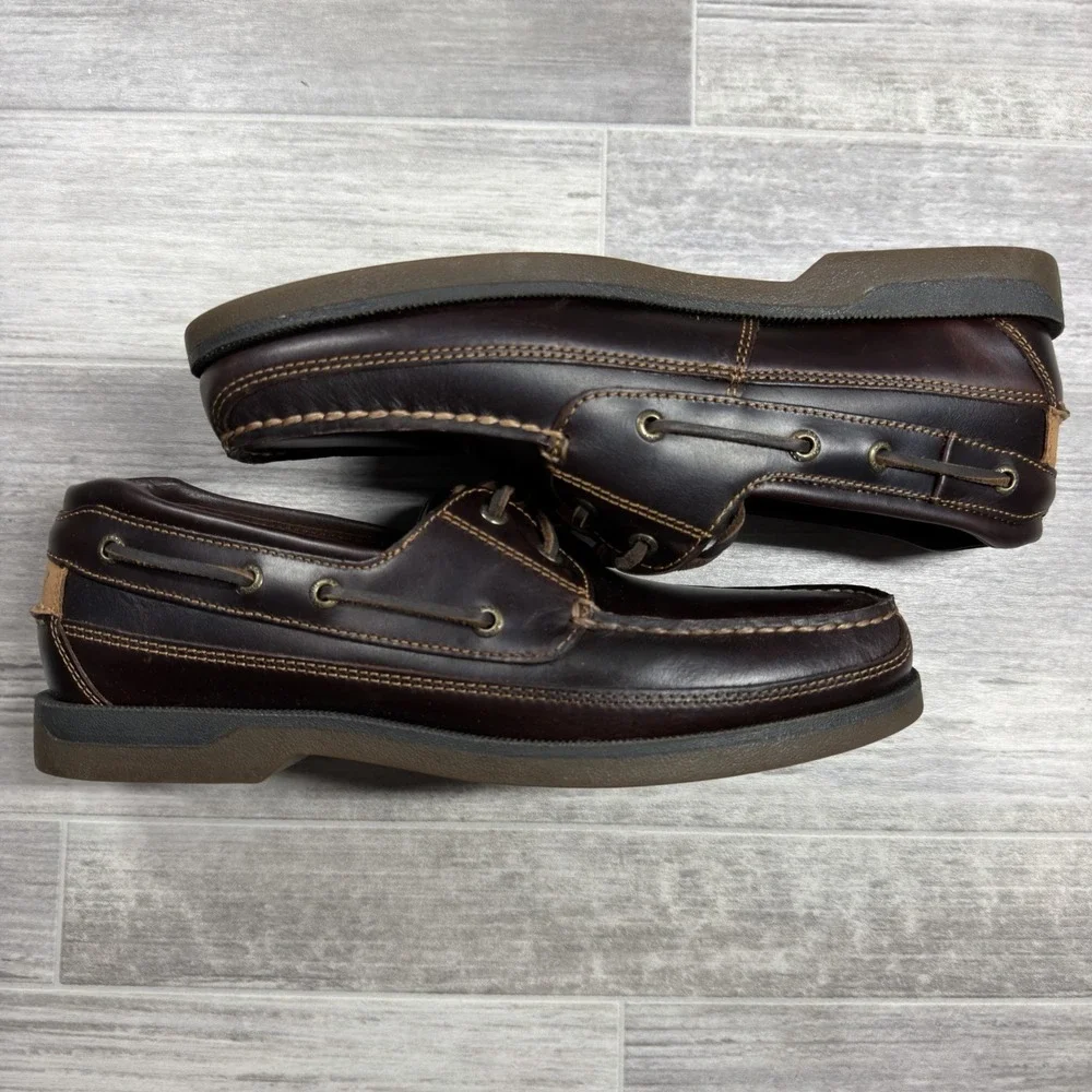 Sperry Men's Mako 2-Eye Canoe Moc Boat Shoes, Amaretto Men's Size 11 MSRP $130